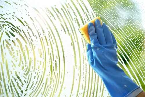 Professional carpet cleaning in a living room setting