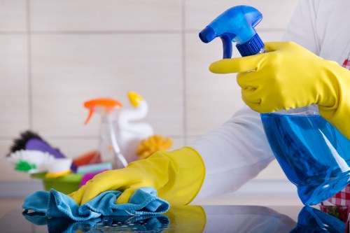 Carpet cleaner preparing equipment with safety focus