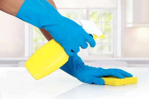 Professional carpet deep cleaning in a Colyers business space