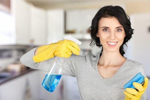 Team following a health and safety policy in a carpet cleaning environment