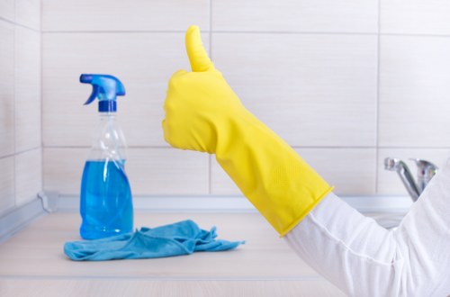 Office carpet cleaning process in Colyers workplace